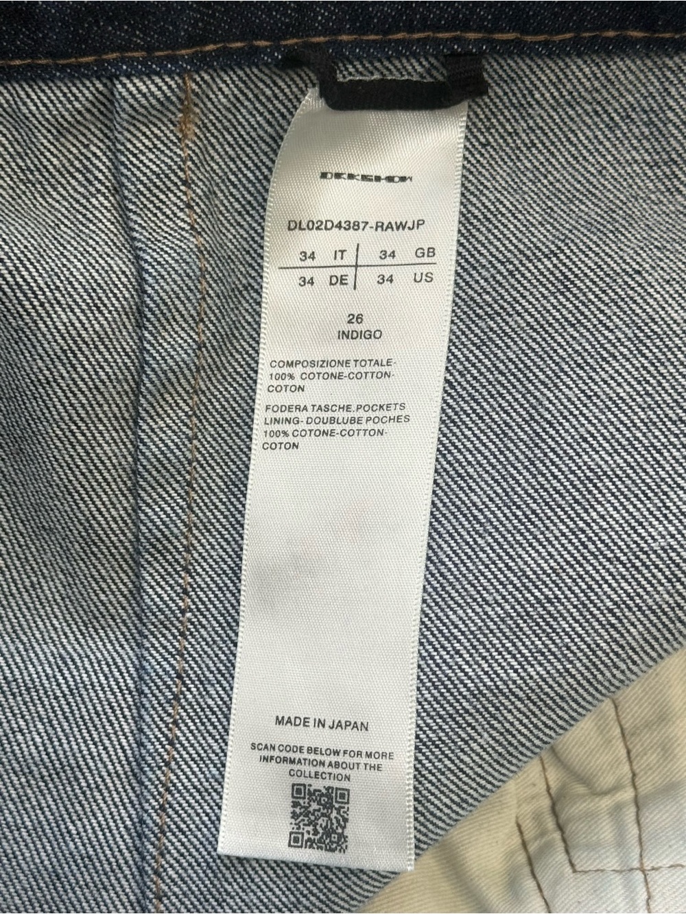 Rick Owens DRKSHDW Double Knee Geth Cut Jeans Indigo Blue Wide Leg 34 - Picture 9 of 10